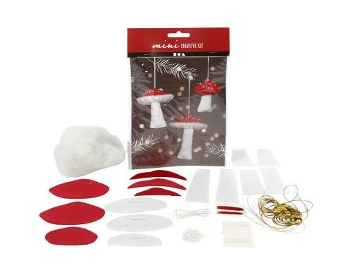 Creativ Company Bastelset Mini Pilze Mitbringsel oder für den Adventskalender