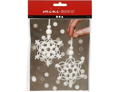 Creativ Company Bastelset Mini Schneeflocke Mitbringsel oder für den Adventskalender