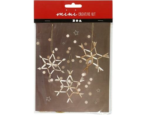 Creativ Company Bastelset Mini Schneeflocke Mitbringsel oder für den Adventskalender
