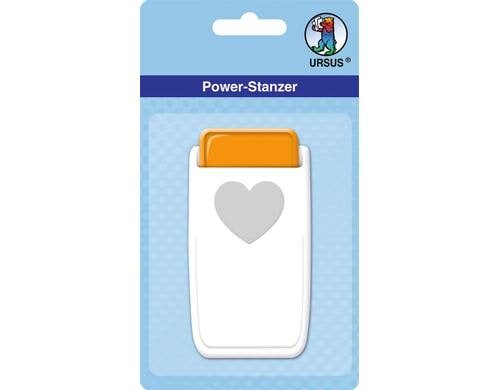 Ursus POWER STANZER MITTEL HERZ Für Moosgummi, Kork, Karton bis 500g etc.