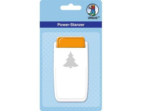 Ursus POWER STANZER MITTEL TANNENBAUM Für Moosgummi, Kork, Karton bis 500g etc.
