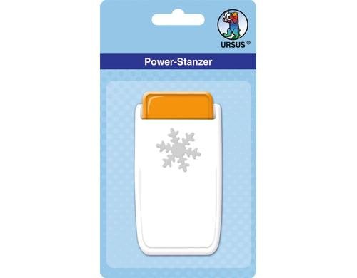 Ursus POWER STANZER MITTEL SCHNEEFLOCKE Für Moosgummi, Kork, Karton bis 500g etc.