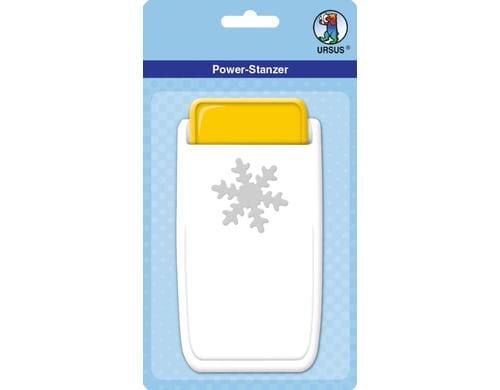 Ursus POWER STANZER GROSS SCHNEEFLOCKE Für Moosgummi, Kork, Karton bis 500g etc.