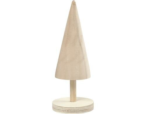 Creativ Company Holz-Tannenbaum 15.5 x 5 cm, zum Bemalen und Bebasteln