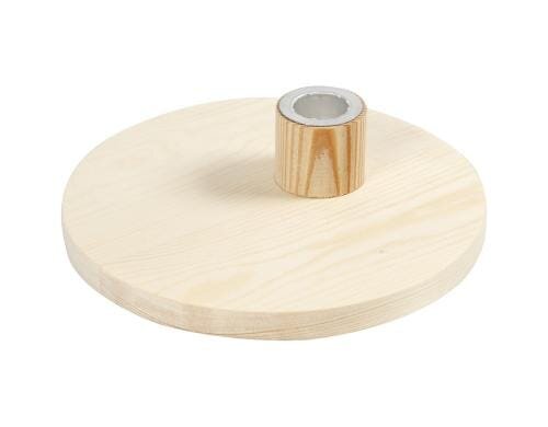 Creativ Company Kerzenhalter aus Holz Zum Bemalen und Dekorieren. D: 16 cm