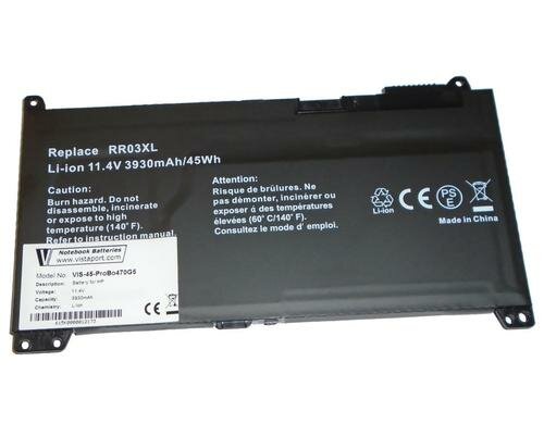 Vistaport Notebook Batteries für HP 11.4V, 3930mAh, 45Wh, 3 Zellen