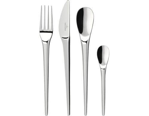 Villeroy & Boch New Moon Tafelbesteck Porzellan, Set 24tlg