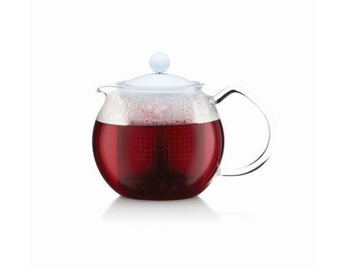 Bodum Assam Teebereiter Glas blue moon, Kunststofffilter,0.5l