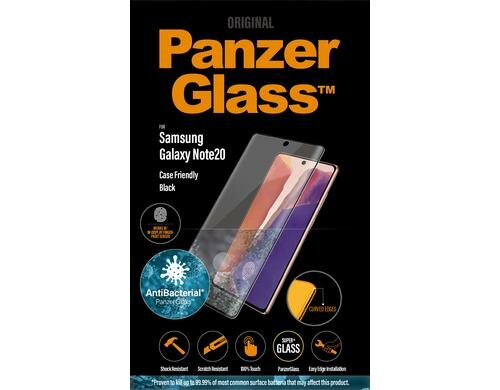 Panzerglass Displayschutz FP CF black Samsung Galaxy Note20