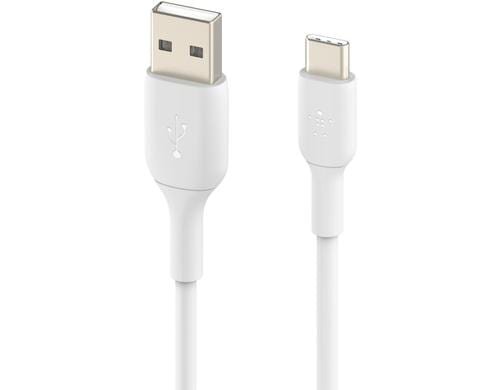 Belkin BOOST CHARGE USB-C/USB-A 3M weiss