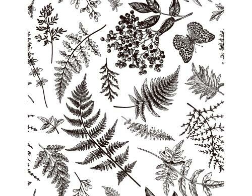 Paper + Design Servietten Fern Dance 33x33 cm, 20 Stück