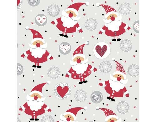 Paper + Design Servietten Funny Santas 33x33 cm, 20 Stück