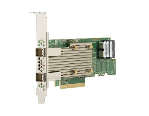 Broadcom 9400-8i8e: 16-Port HBA 4xSFF-8644/3, LP, PCI-Ex8 V3, SATA,SAS,NVME
