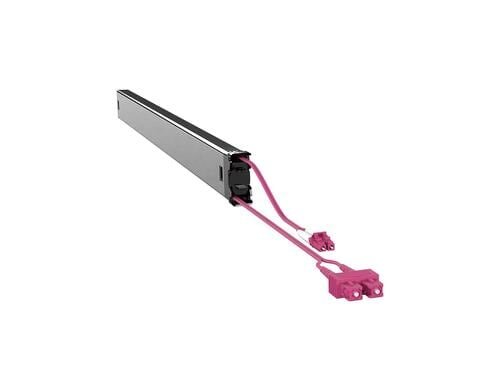 Patchbox Plus+ LR, Multimode OM4, LC-SC 2.7m LWL Kabel Kassette, ausziehbar