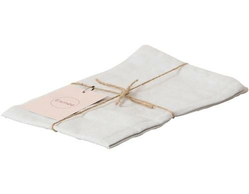 Esmée Serviette, grau Baumwolle, 45 x 45cm