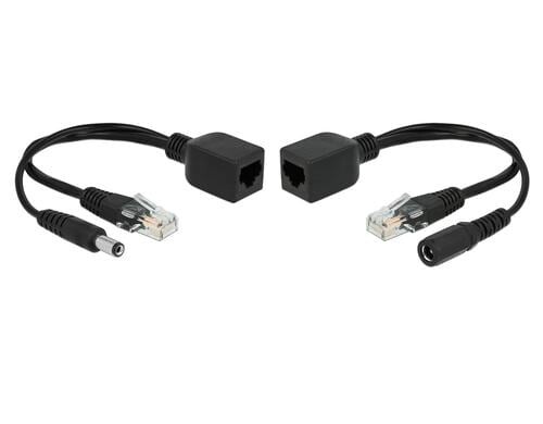 Delock Passiv PoE Injector/Splitter Set benötigt Netzteil 9-57Volt mit 5,5mm/2,1mm