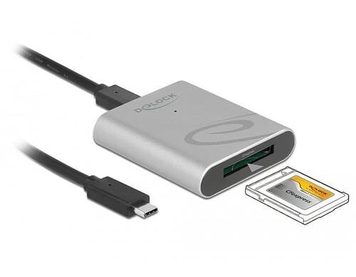 Delock USB Type-C Card Reader für CFexpress Aluminium Gehäuse