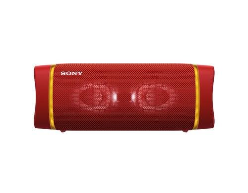 Sony SRS-XB33, Kabelloser Lautsprecher rot, wasserfest, Bluetooth, 24h Akku