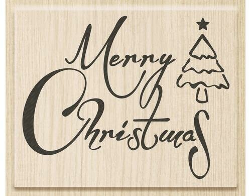 Heyda Stempel Merry Christmas Motivgrössee: 7 x 5.5 cm