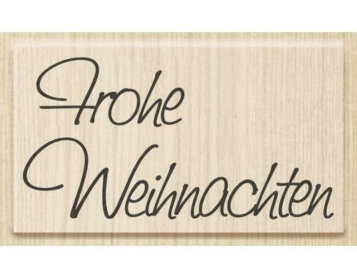 Heyda Stempel Frohe Weihnachten Motivgrössee: 7 x 3.8 cm