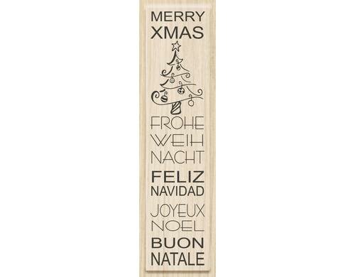 Heyda Stempel Merry X-Mas Motivgrössee: 2.5 x 11 cm