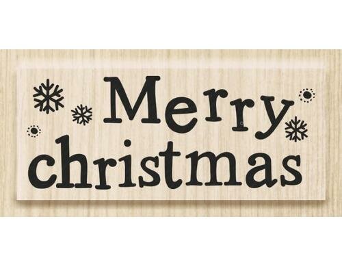 Heyda Stempel Merry Christmas Motivgrösse: 5.1 x 2 cm