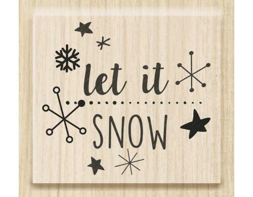 Heyda Stempel Let it snow Motivgrösse: 3.7 x 3.4 cm