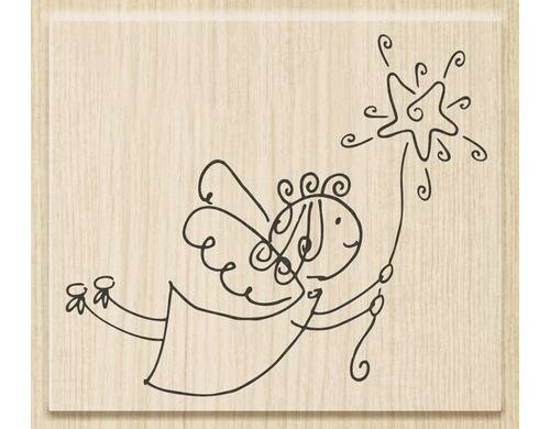 Heyda Stempel Engel Frohe Botschaft Motivgrösse: 7 x 6 cm