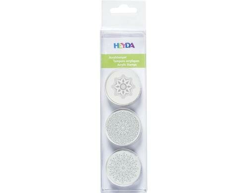 Heyda Stempel-Set Kristalle 1 3 Stück