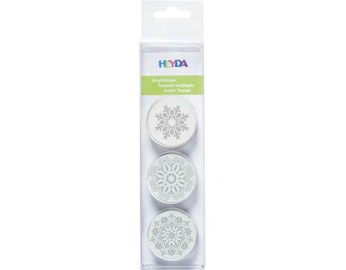 Heyda Stempel-Set Kristalle 2 3 Stück