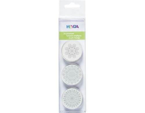 Heyda Stempel-Set Kristalle 4 Motivgrössee: