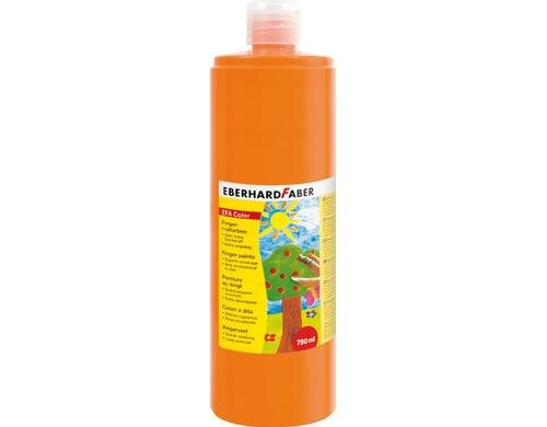 Eberhard F. Fingerfarbe  kadmiumorange Flasche à 750 ml