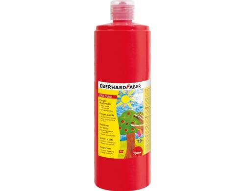 Eberhard F. Fingerfarbe  geraniumrot Flasche à 750 ml