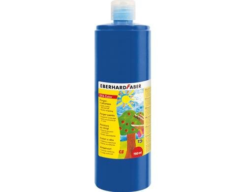 Eberhard F. Fingerfarbe  kobaltblau Flasche à 750 ml
