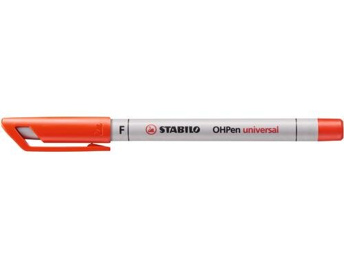 STABILO OHPen Universal NonPermanent F 10er Pack, rot