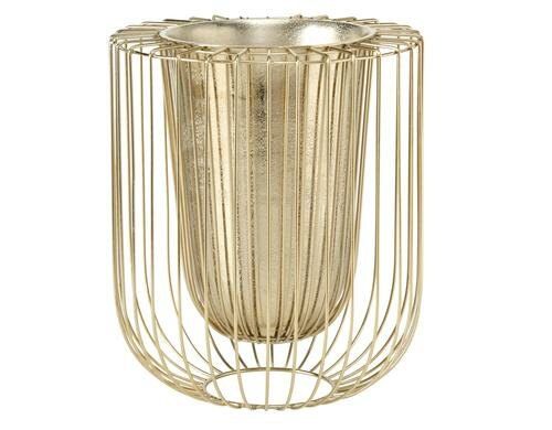 Boltze Vase Damya H 32 cm, Aluminium, Gold