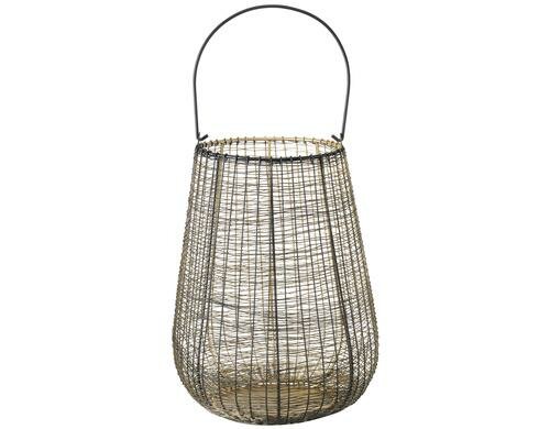 Boltze Windlicht Corsore, H 34 cm, Eisen pulverbeschichtet,