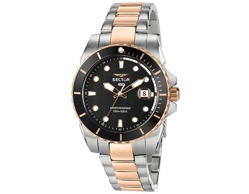 Sector Uhr R3253276002 41mm ss & rg case 3h mvt black