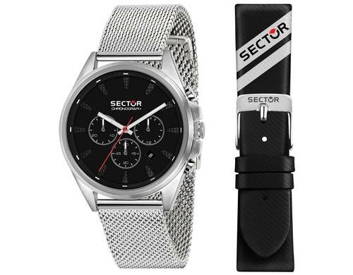 Sector Uhr CHR BLACK DIAL MESH R3273991006 280 44mm CHR BLACK DIAL MESH B