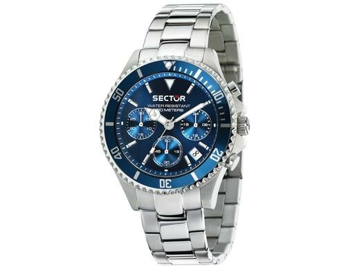 Sector Uhr 230 R3273661007 230 43mm CHR BLUE DIAL BR SS