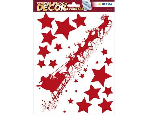 Herma Fensterbild Weihanchtsfahrt 1 Blatt mit Fenstersticker