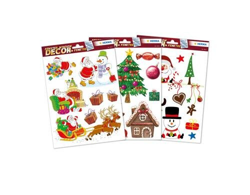 Herma Fensterbild Weihnachtszeit 3 Blatt / 45 Stück