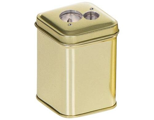 Standardgraph Dosenspitzer viereckig gold, 1 Stk.