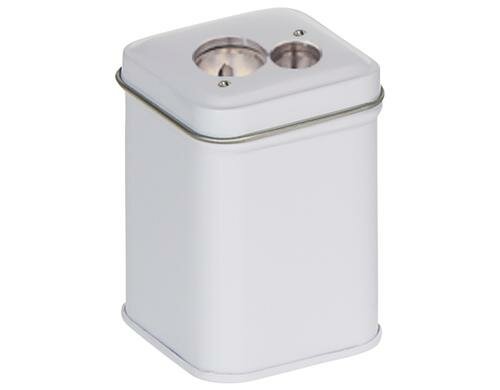 Standardgraph Dosenspitzer viereckig weiss, 1 Stk.