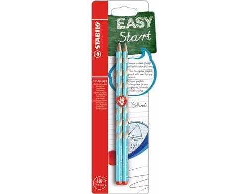 STABILO EASYgraph 2er S rechtshänder, blau