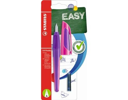 STABILO EASYbuddy Füllfederhalter lila/mag.