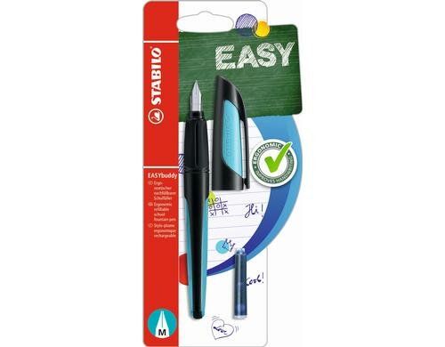 STABILO EASYbuddy Füllfederhalter schwarz/blau