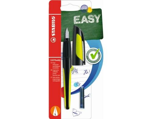 STABILO EASYbuddy Füllfederhalter schwarz/grün