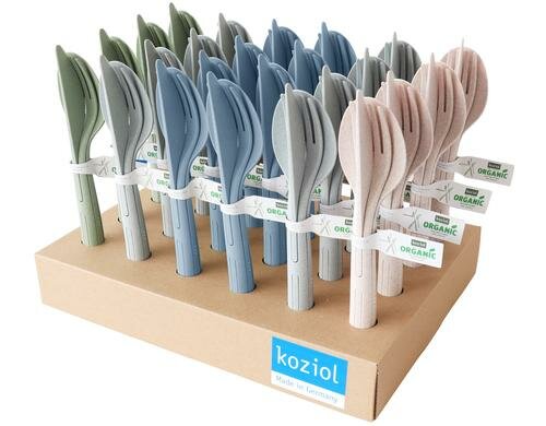 Koziol Besteckset KliKK 3 teilig Display 24 Stück