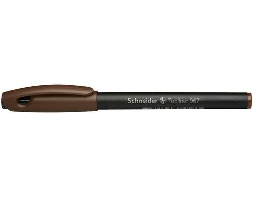 Schneider Fineliner 967 braun, 10 Stk.
